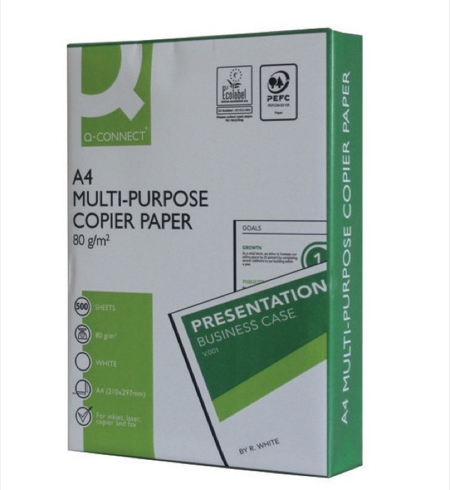Q-Connect Kopierpapier A4, 80 g/m², 500 Blatt weiß